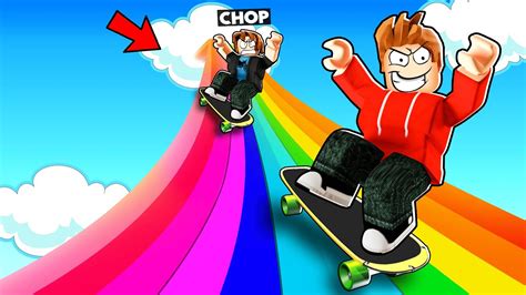 ROBLOX CHOP AND FROSTY PLAY THE SKATE PARKOUR OBBY CHALLENGE YouTube