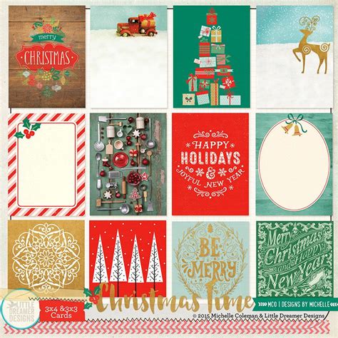 Digital Scrapbooking Papers And Embellishments Merry Christmas Happy