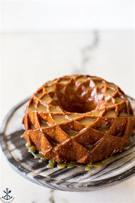 Brown Sugar Bundt Cake With Caramel Glaze The Beach House Kitchen