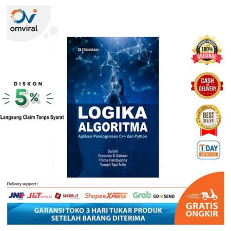 Jual Buku Logika Algoritma Aplikasi Pemrograman C Dan Python Kab