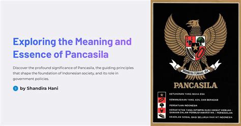 Exploring The Meaning And Essence Of Pancasila