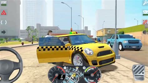 Taxi Sim Gameplay Drive Renault Duster For Passenger In