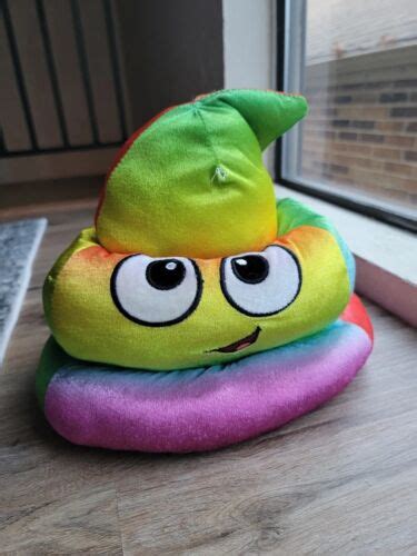 emoji rainbow poop plush - Gem