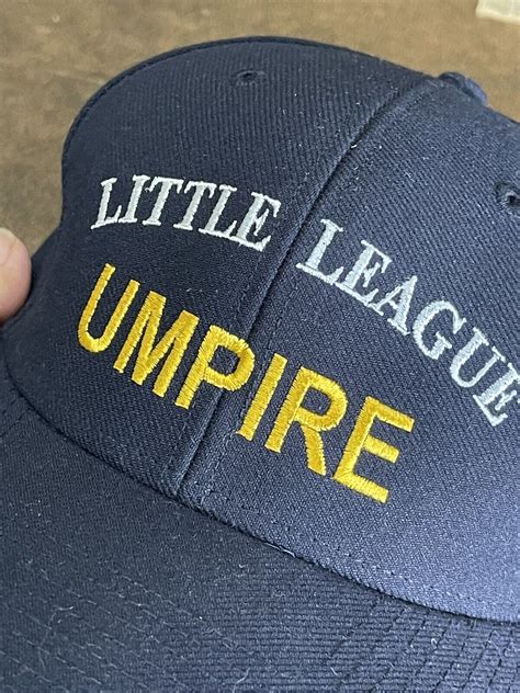 Little League Umpire Baseball Hat Adjustable Cap Ric… - Gem