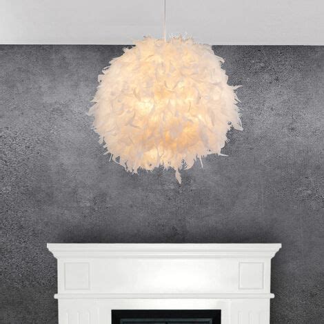 Suspension Plumes Plume Blanche Plafonnier Suspension Blanche