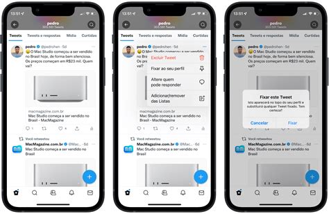 Twitter Como Fixar Um Tweet No Seu Perfil IPhone IPad Mac E Web