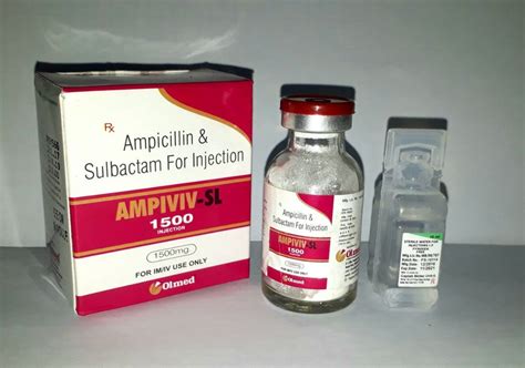 Ampicillin Mg Sulbactam Mg Injection At Vial Unasyn In