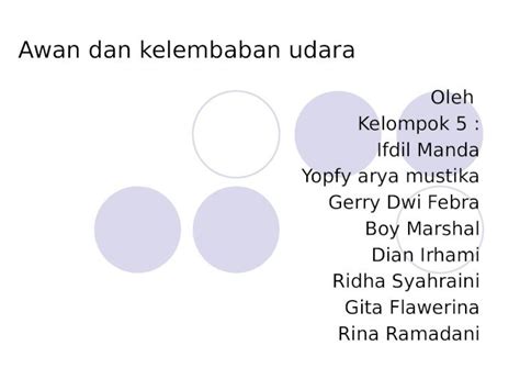 PPTX Awan Dan Kelembaban Udara DOKUMEN TIPS