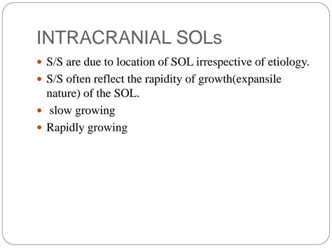 Solution Intracranial Space Occupying Lesionsppt Studypool