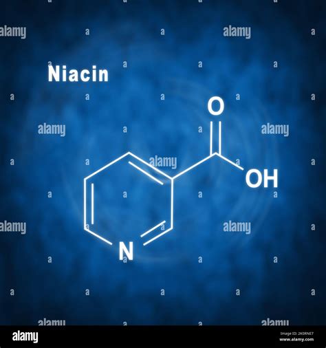 Niacin Nicotinic Acid Molecule Vitamin B3 Structural Chemical