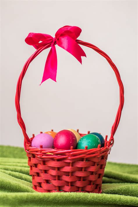 Easter Eggs In A Red Woven Basket Ivan Radic Flickr