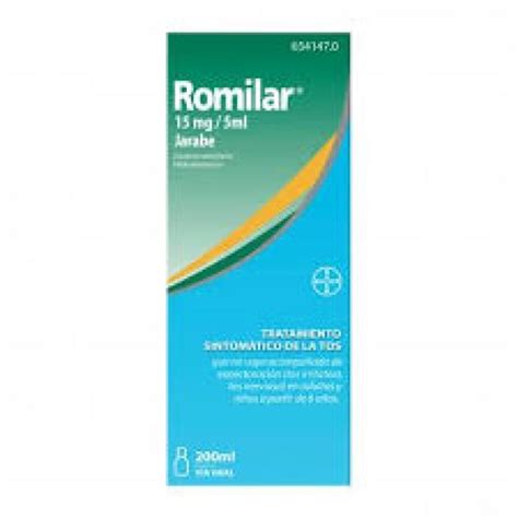 Romilar 15mg 5 ml jarabe Farmacia Calàbria