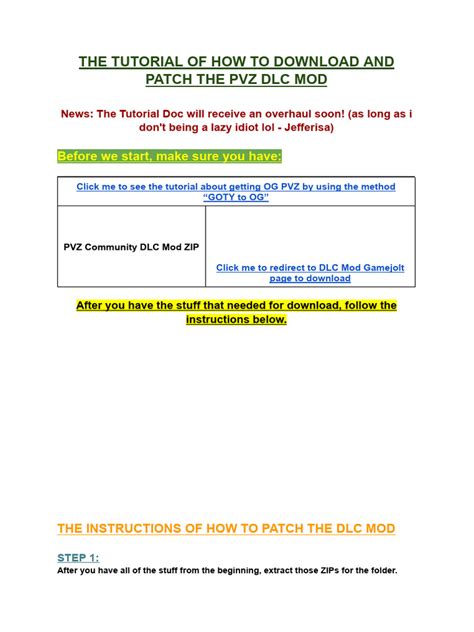 how to install pvz dlc mod