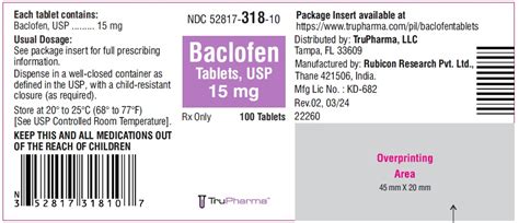 Baclofen: Package Insert - Drugs.com