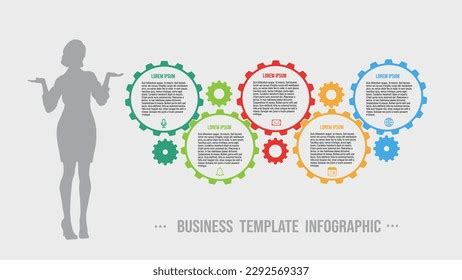 Infographic Content Presentation Template Designbusiness Concept Stock ...