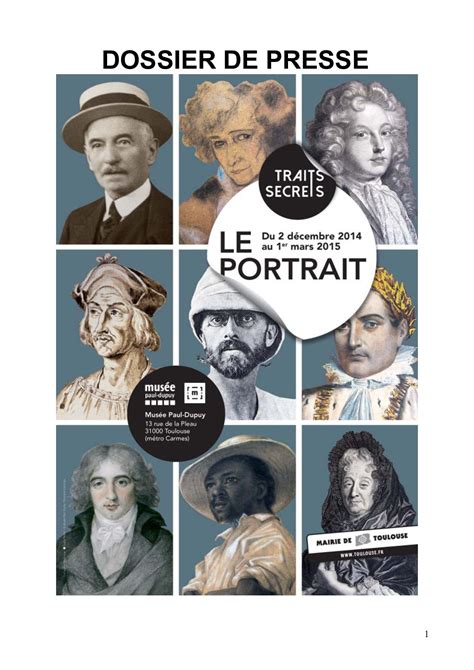 Calaméo Dossier De Presse Le Portrait 2014