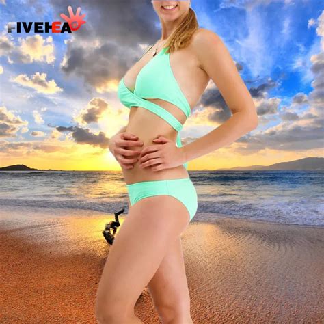 Aliexpress Buy Vacations Sexy Pure Color Bikini Design Big Chest