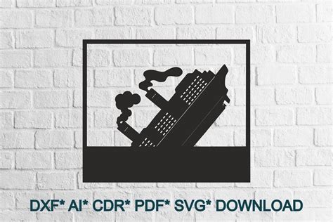 Titanic Svgdxf Digital Download Dxf Svg Pdf Cdr Ai Etsy