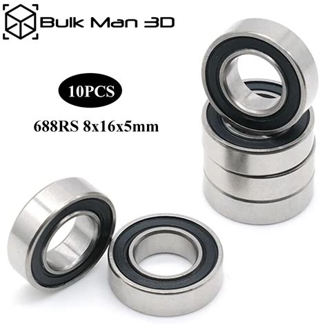 Pcs Rs X X Mm Bearing Rubber Sealing Cove Thin Wall Deep Groove