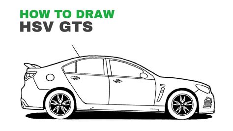 How To Draw A Car HSV GTS Easy To Follow YouTube