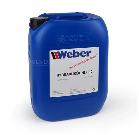 Weber Hydraulic Oil HLP 32 For Lifting Platforms 10 L Toolsidee Ie