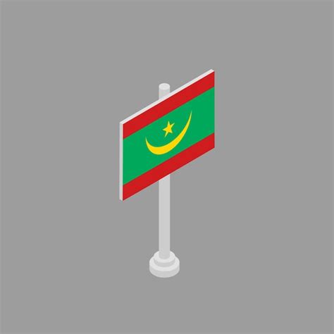 Premium Vector Illustration Of Mauritania Flag Template