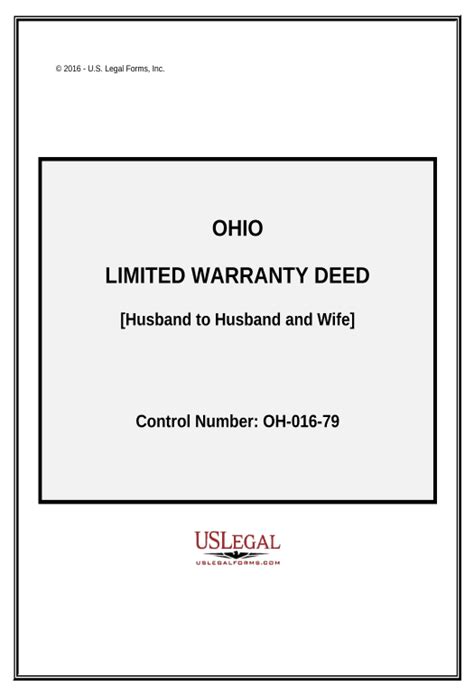 Extract Limited Warranty Deed From Husband To Himself And Wife Ohio