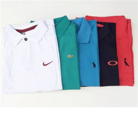 Kit Camisa Atacado Gola Polo Masculina Multimarcas Cores No Chat