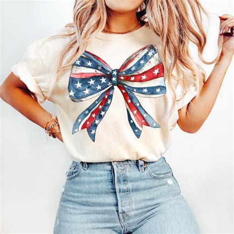 Coquette American Girl Png T Shirt Coquette Bow Png 4th Of July Sublimation America Png