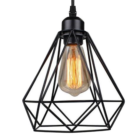 Charl - Industrial Hanging Cage Pendant Ceiling Light in 2024