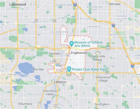 Englewood Co Zip Code Map Map