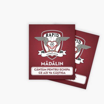 Magnet FC Rapid 10x12 cm personalizat cu nume și mesaj StarGift ro