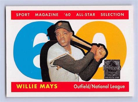 1997 WILLIE MAYS TOPPS COMMEMORATIVE Baseball Card 13 S F GIANTS