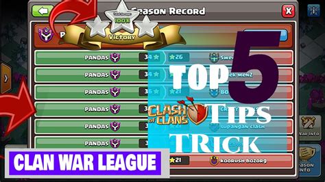 Top 5 Tips And Tricks Of Clan War League Cwl Unique Tips And Tricks Shahzex Clash Of