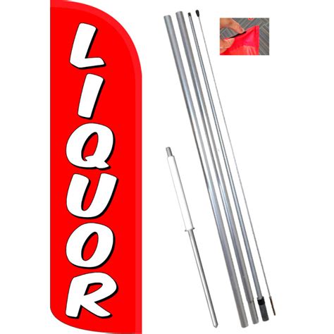 2 Pack Liquor Yard Signs 16 X 24 Double Sided Print With Metal