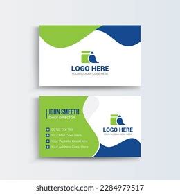 Cleaning Company Business Cards Modern Creative Stock Vector (Royalty ...