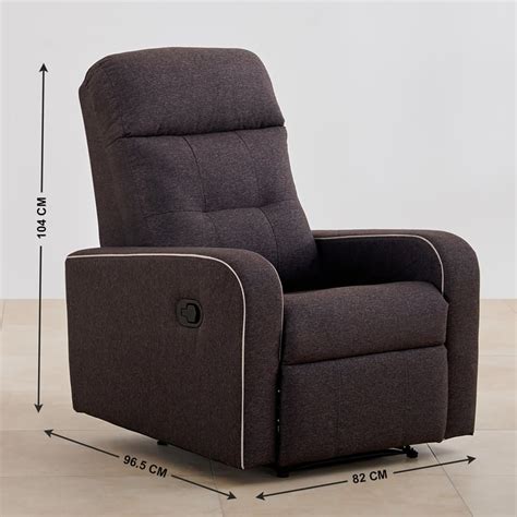 Buy Toledo Fabric 1 Seater Recliner Brown From Home Centre At Just