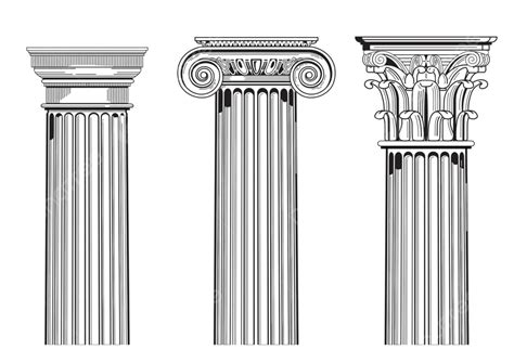 Hình ảnh Thủ đô Cột Rome Theo Phong Cách La Mã Corinthian Vectơ PNG