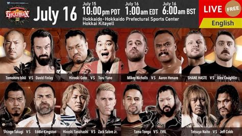 Njpw G Climax Night Results Night Card Updated Standings Tpww