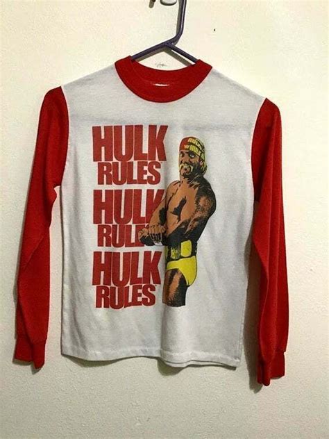 Hulk Hogans Wrestler Wwf Kids M 12 14 Vintage Pajama Top Shirt Hulk