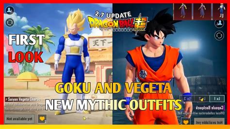 Goku And Vegeta S Mythic Outfit Revealed And First Look Dragon Ball Z