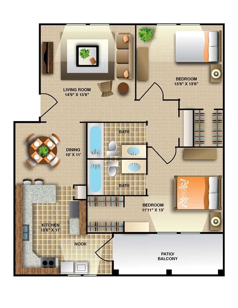 2x2 Medium Floor Plans Flooring How To Plan