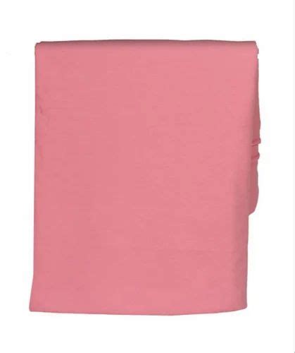 Machine Knitted Inch Pink Plain Cotton Fleece Fabric Plain Solids