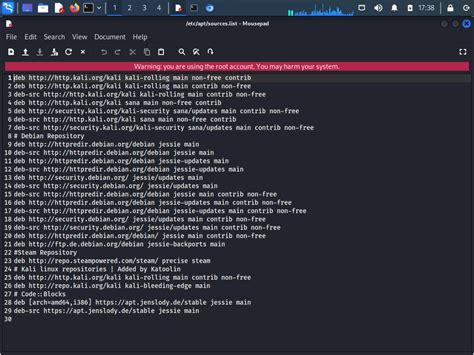 Kali Linux Source List Etc Apt Sources List Github