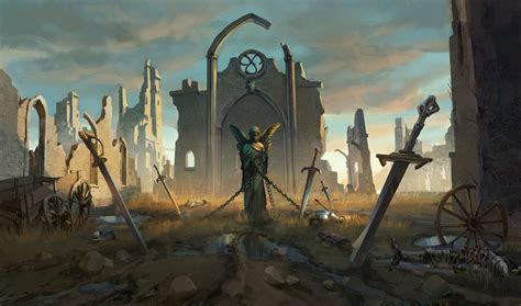 ArtStation - Medieval somewhere_ background art