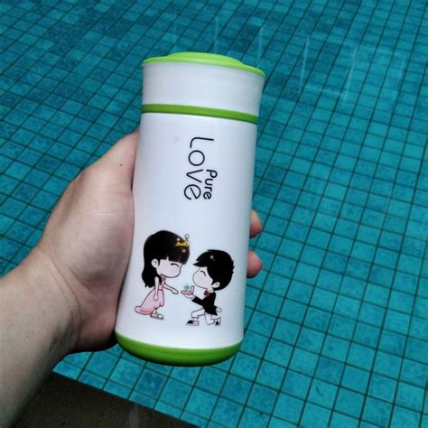 Jual Botol Air Minum Pure Love Kartun Cantik Viral Ml Termurah