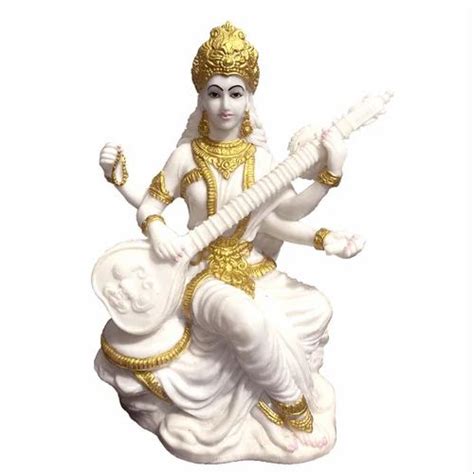 Marble Saraswati Mata Statue H Cm Mata Saraswati Marble Statue