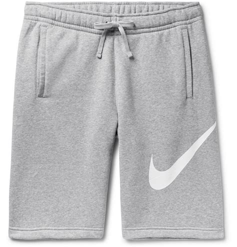 Nike Sportswear Club Logo Print Fleece Back Jersey Drawstring Shorts