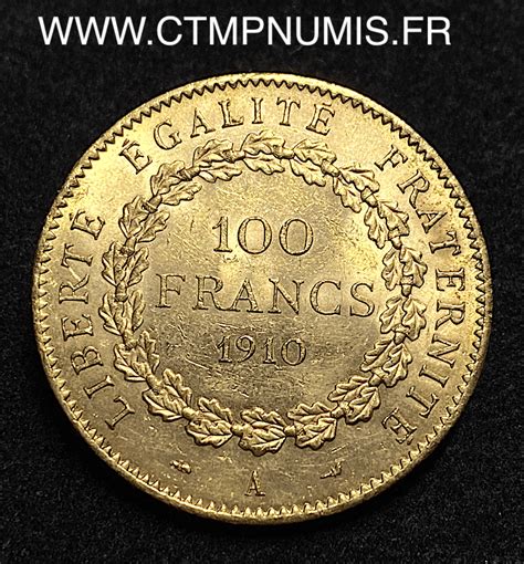 Francs Or Genie Iii Republique A Paris Sup Ctmp Numis