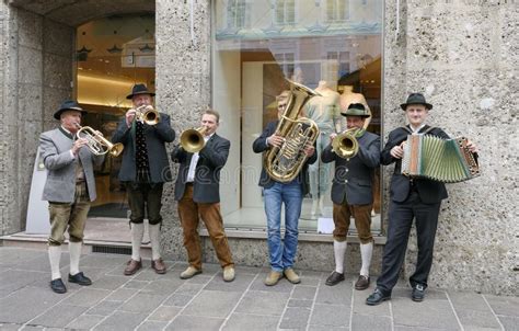 Street Musicians in National Costumes Austria Editorial Photo - Image ...